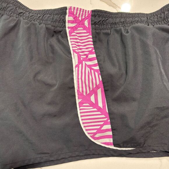 Nike | Women’s Black Dri-Fit Lined Athletic Running Shorts Pink White Size L - Picture 12 of 15